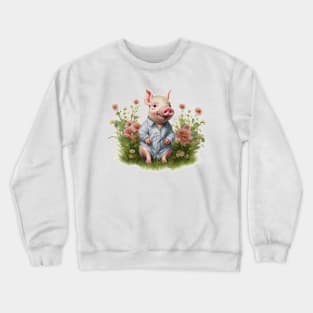 cute Piglet Crewneck Sweatshirt